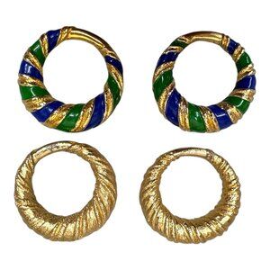 Jomaz Joseph Mazer Womens Clip On Replacement Gold Plated Enamel Interchangeable